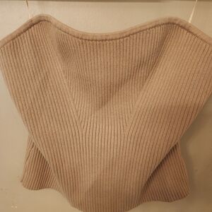 NWOT Express Ribbed Sweater Strapless Top